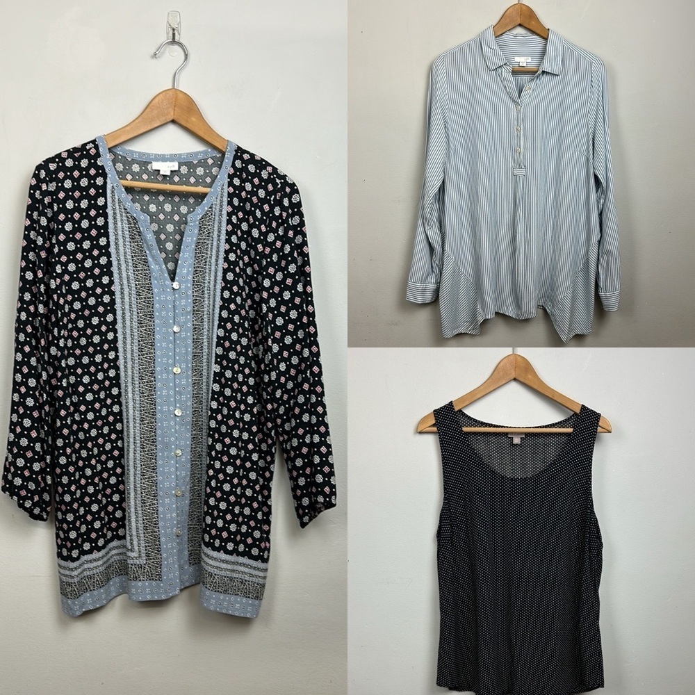 J Jill Rayon 3 Top Bundle